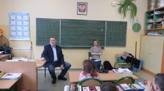 Spotkanie z dziennikarzami w klasie I c
