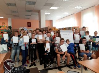 Wyjście klasy VII c do biblioteki